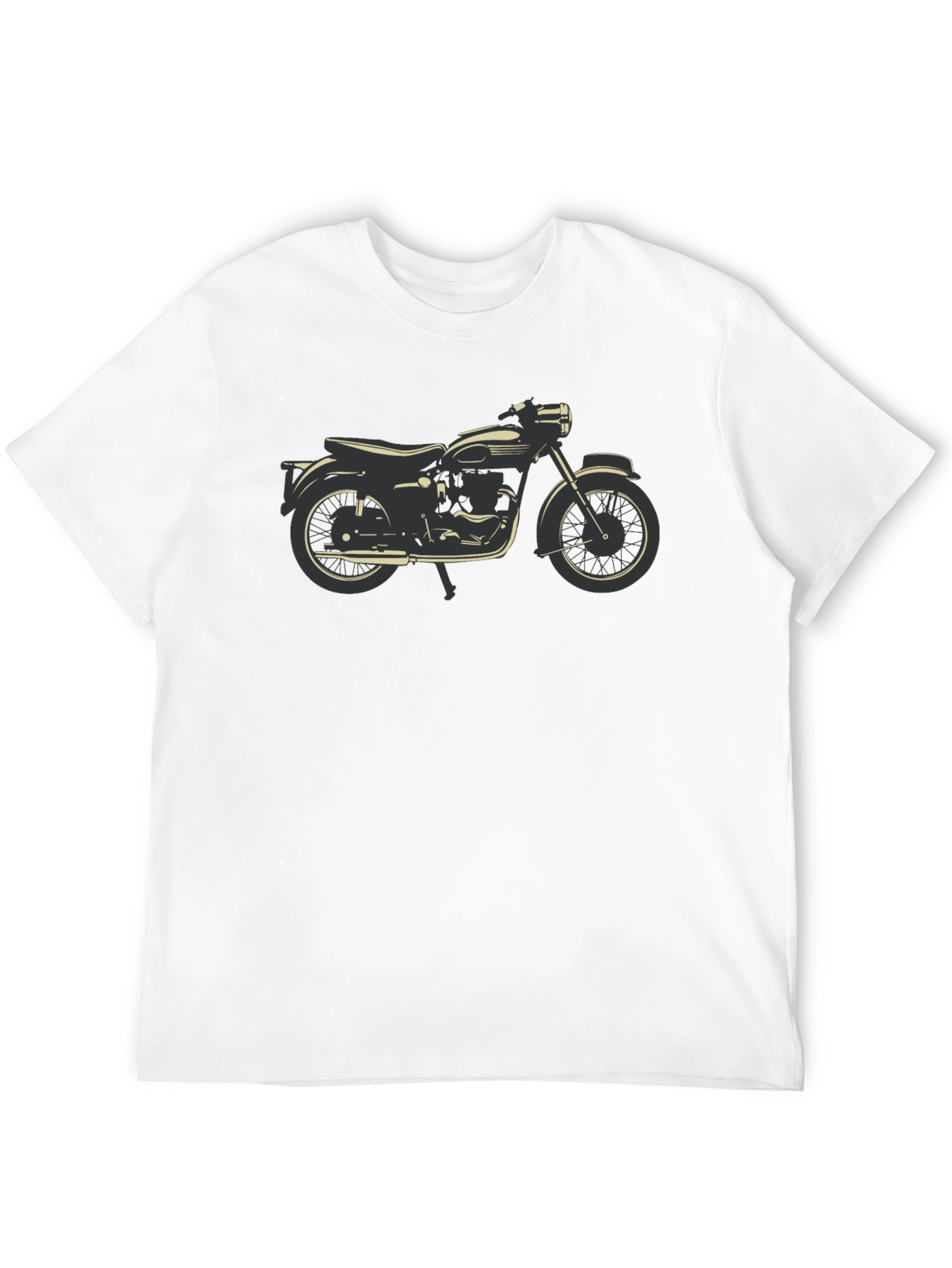 Classic Motorcycle Graphic Tee - Black