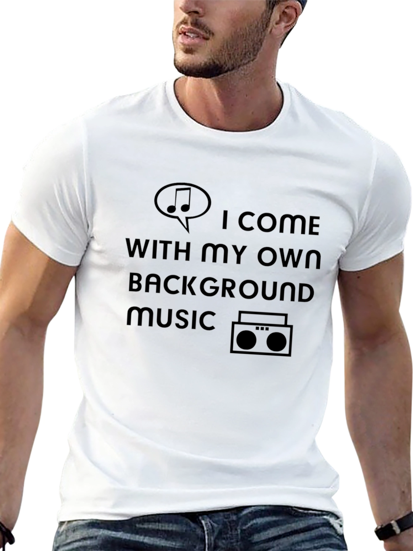 Funny Music Lover T-Shirt - Background Music