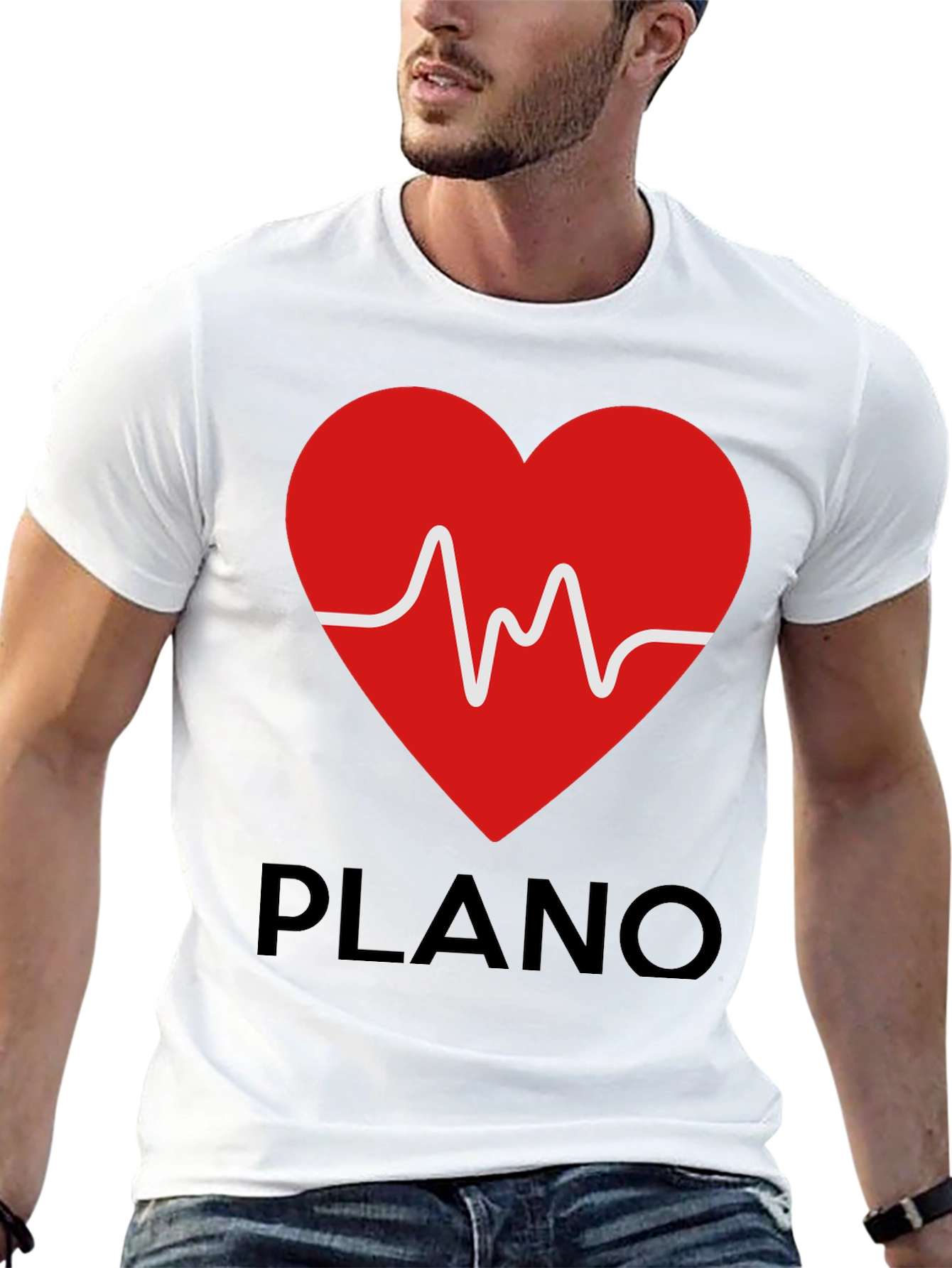 Heartbeat Plano Graphic T-Shirt