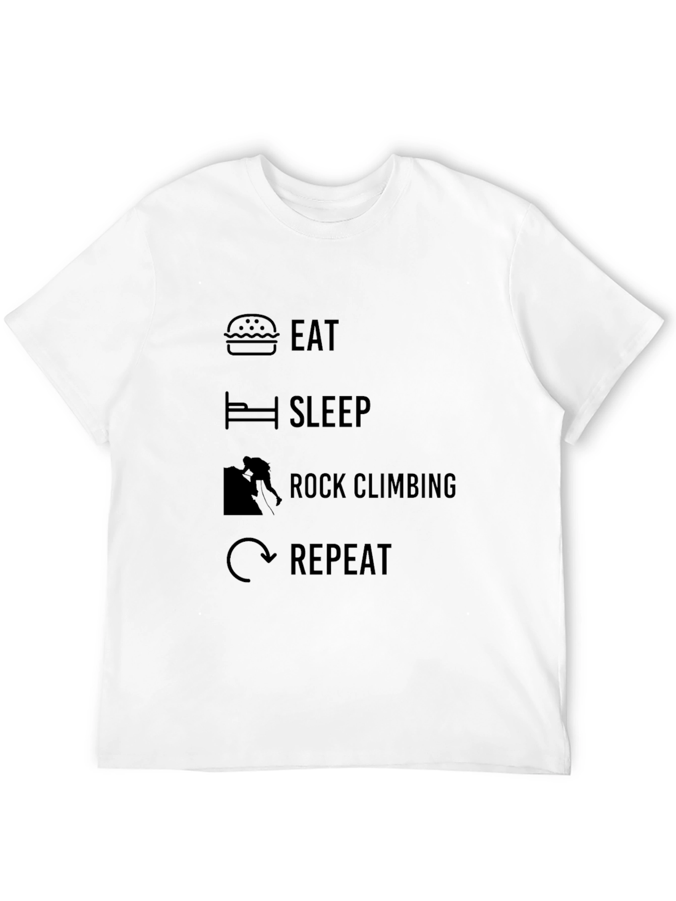 Eat Sleep Rock Climbing Repeat T-Shirt