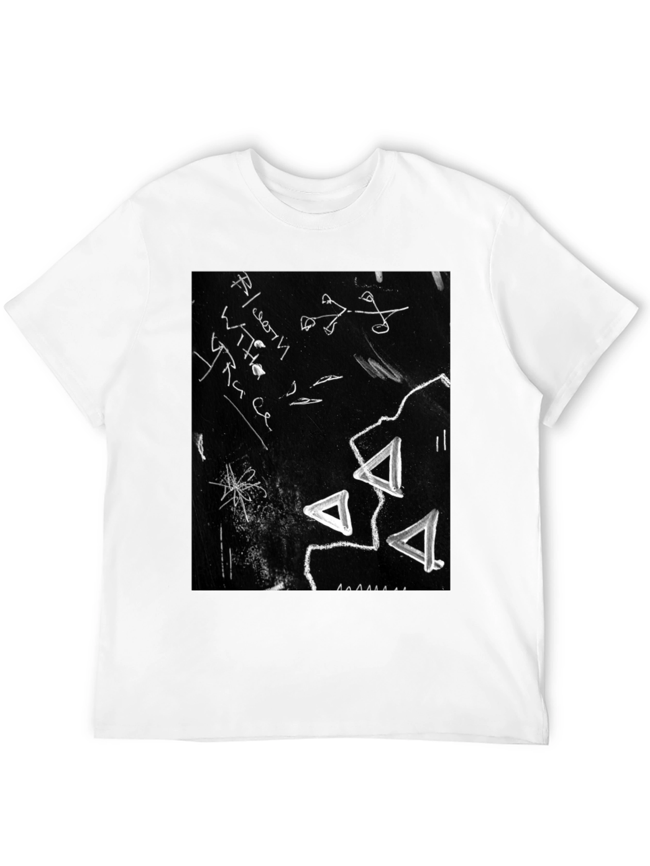 Abstract Black Graphic Tee