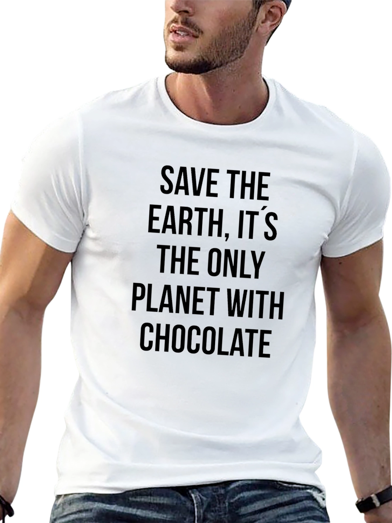 Save Earth Chocolate T-Shirt - Funny Eco Tee