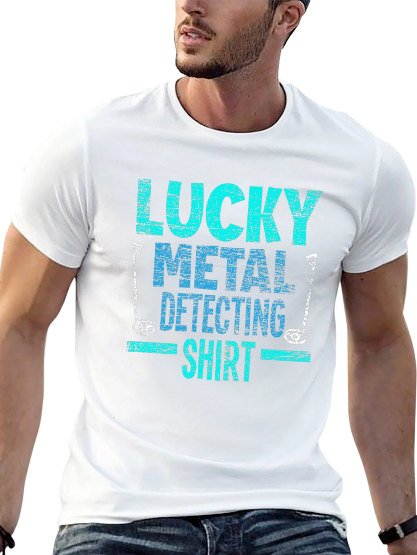 Lucky Metal Detecting Shirt - Black Tee
