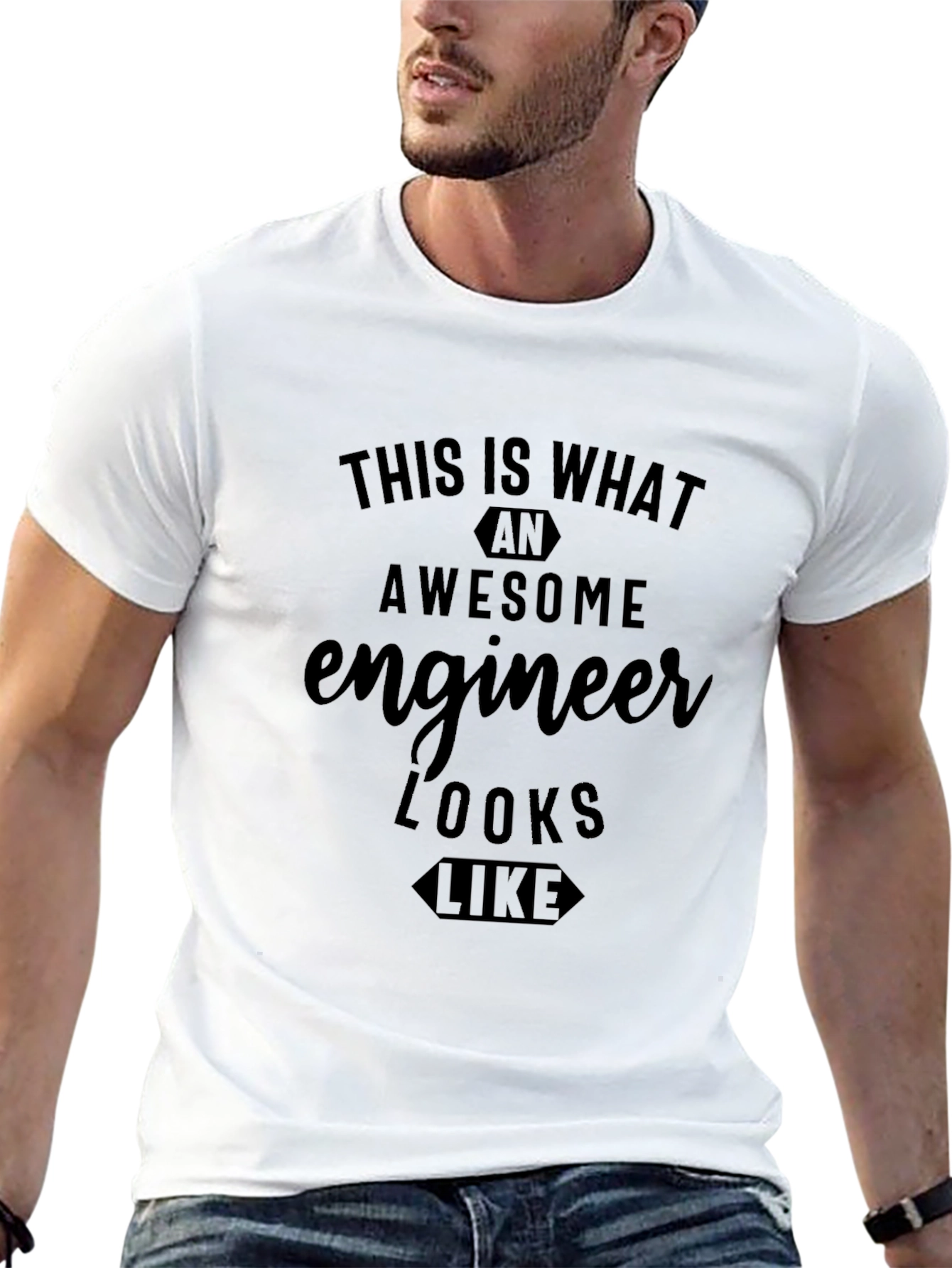 Awesome Engineer Black T-Shirt