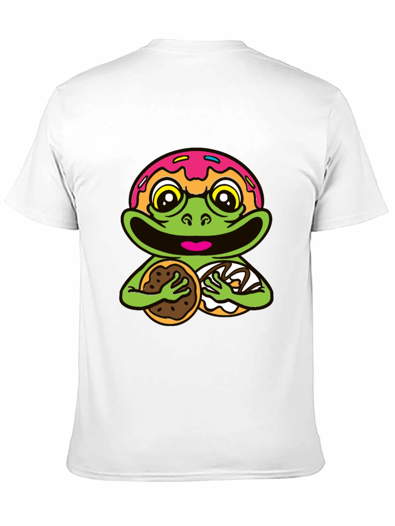 Frog Donut Cookie Funny T-Shirt
