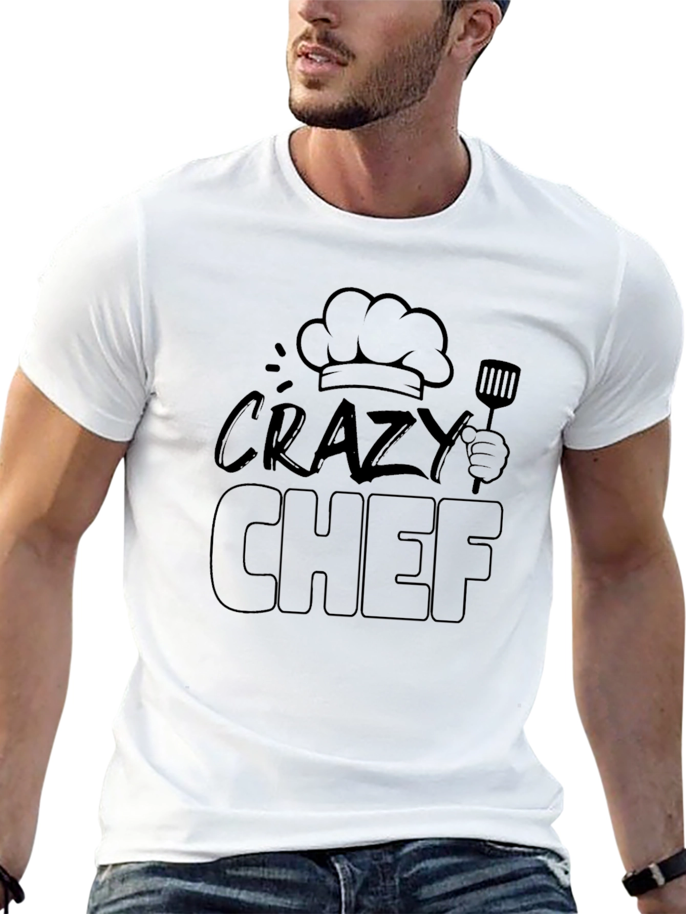 Crazy Chef Black T-Shirt