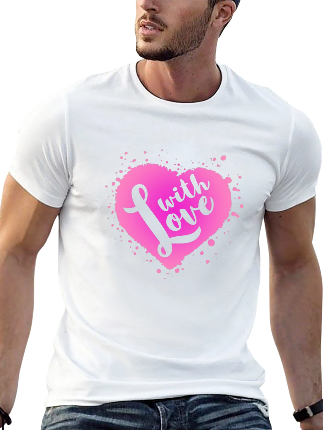 With Love Heart Graphic Tee