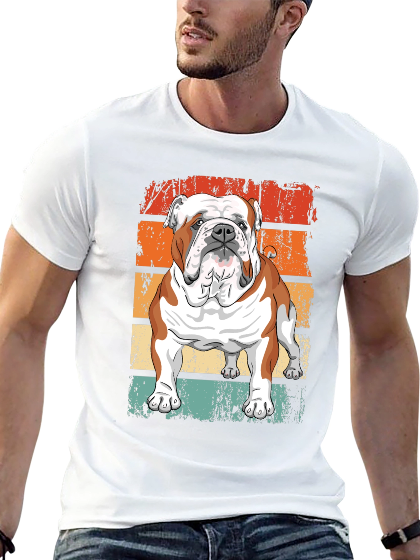 Retro Bulldog Graphic Tee