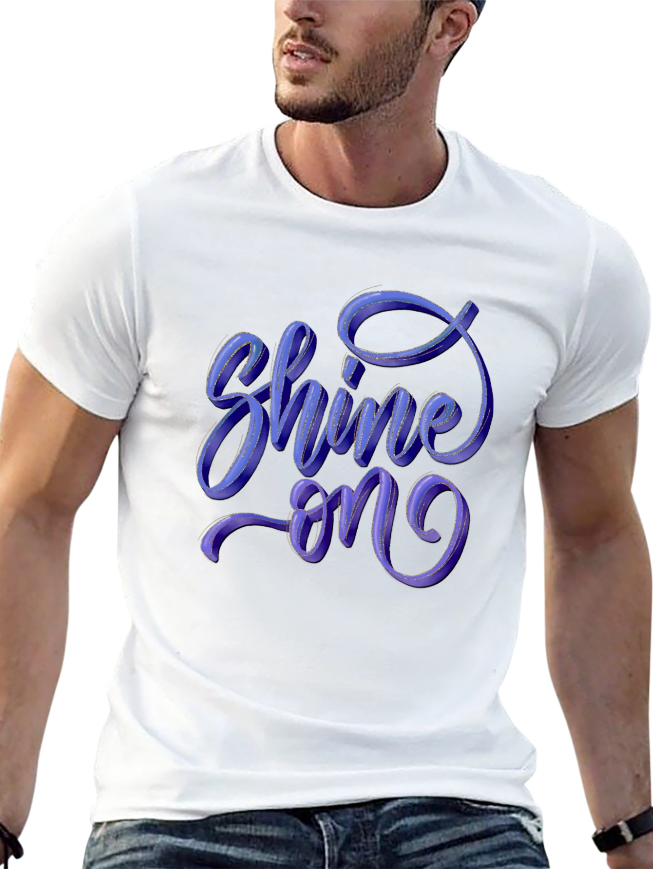 Shine On Graphic Tee - Stylish Comfort