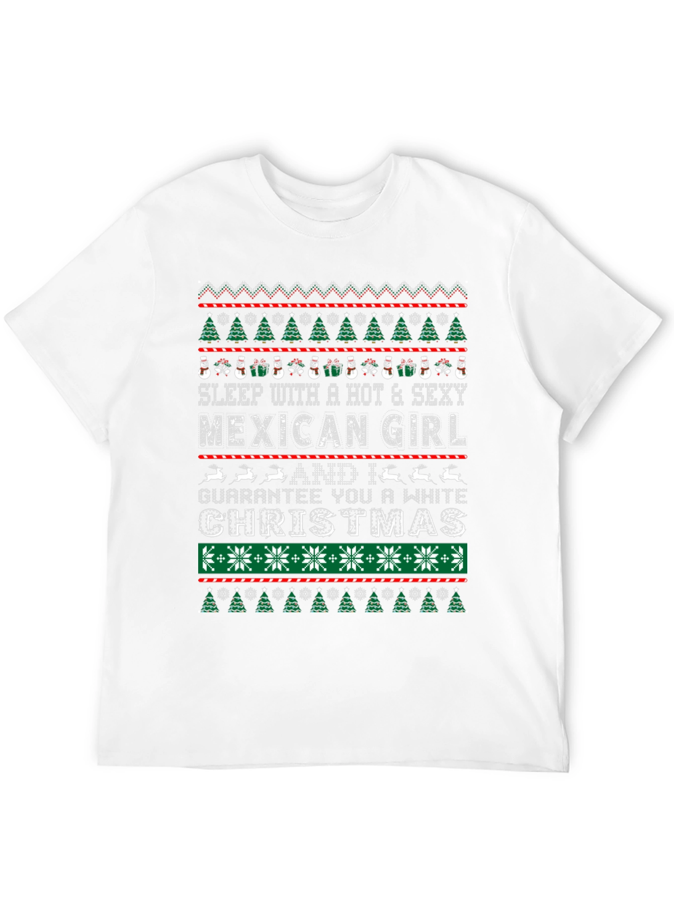 Sleep with a Mexican Girl Christmas T-Shirt
