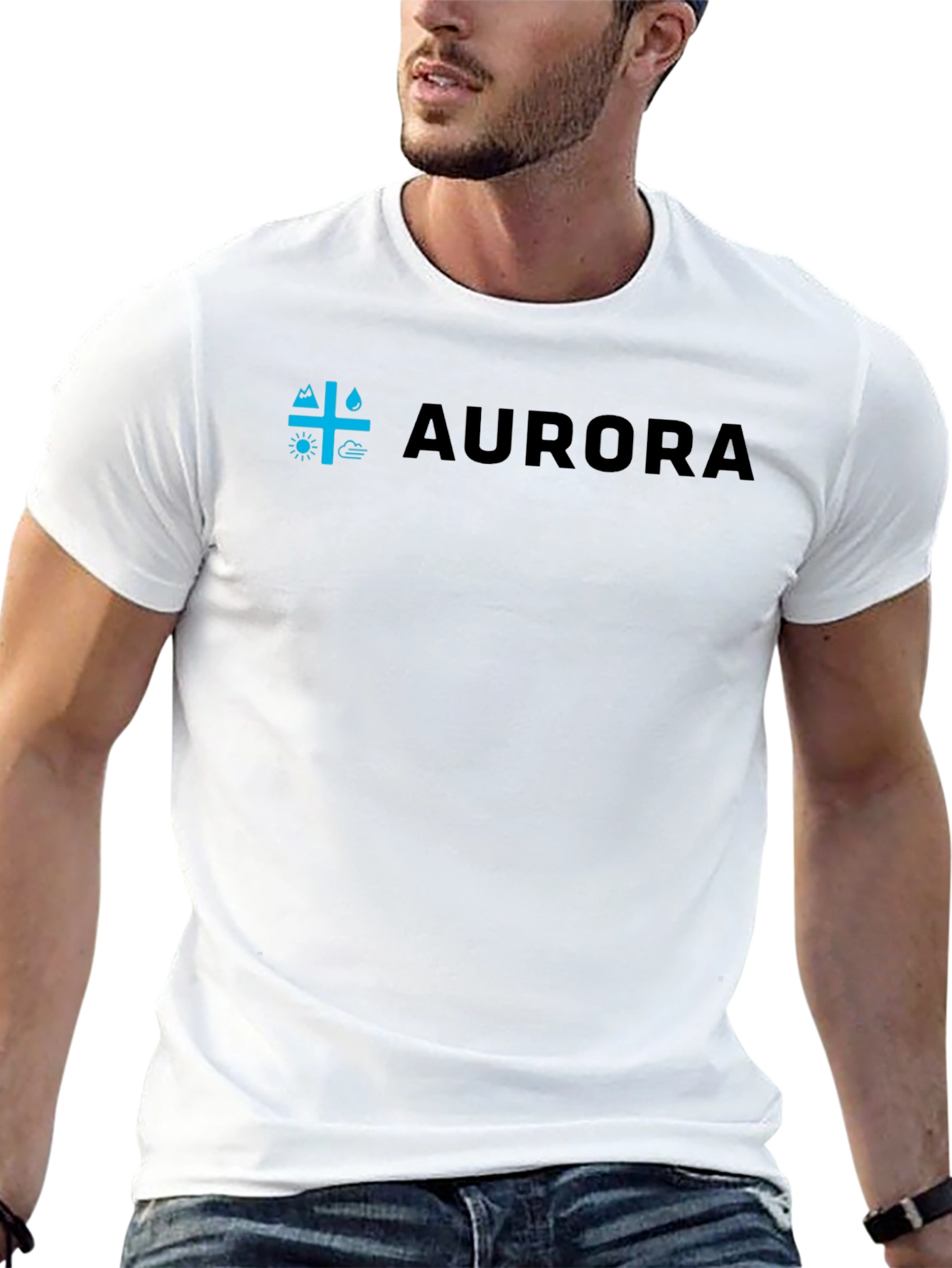 Aurora Nature Element Tee - Black Unisex