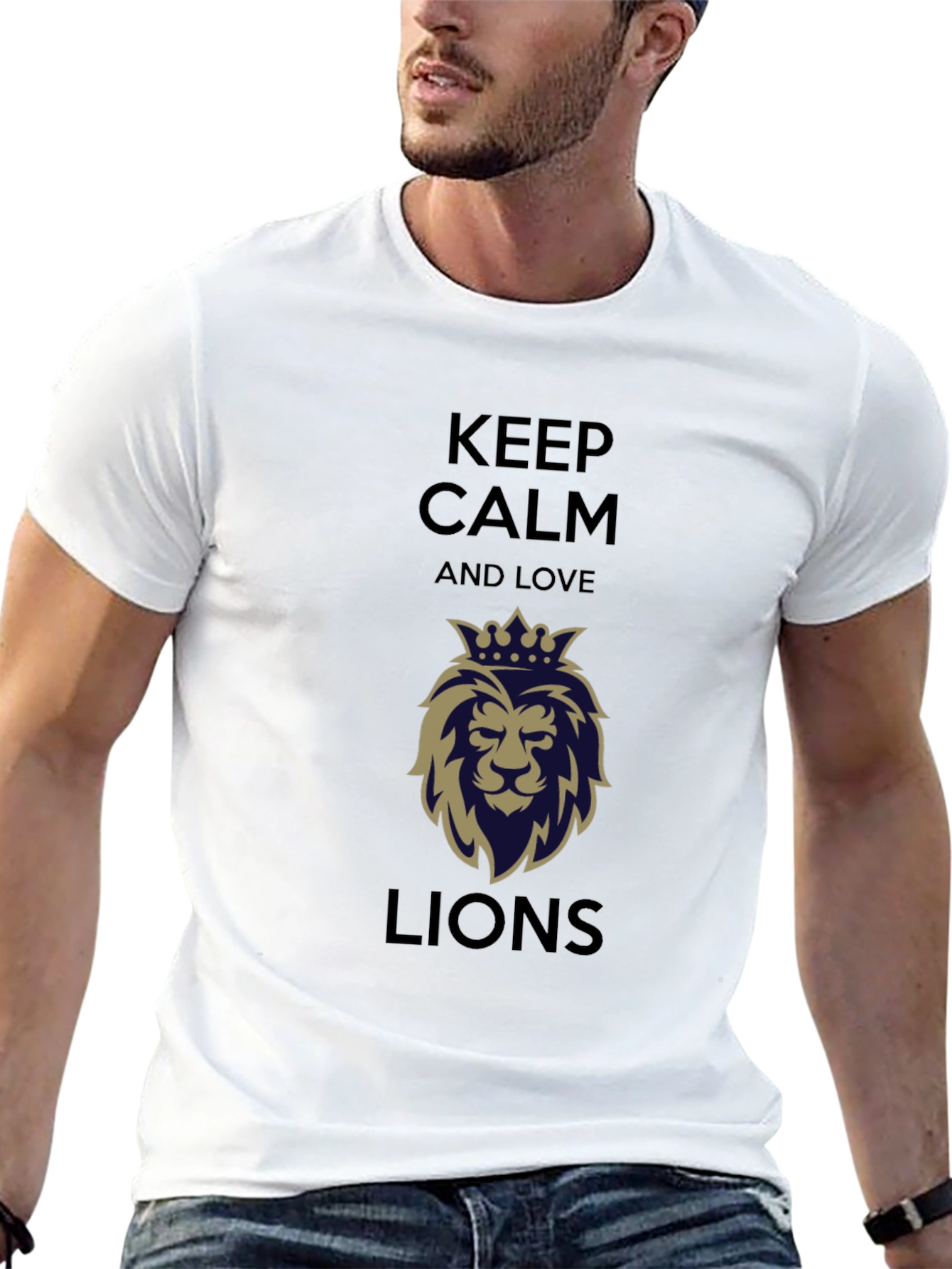Keep Calm and Love Lions Graphic Tee