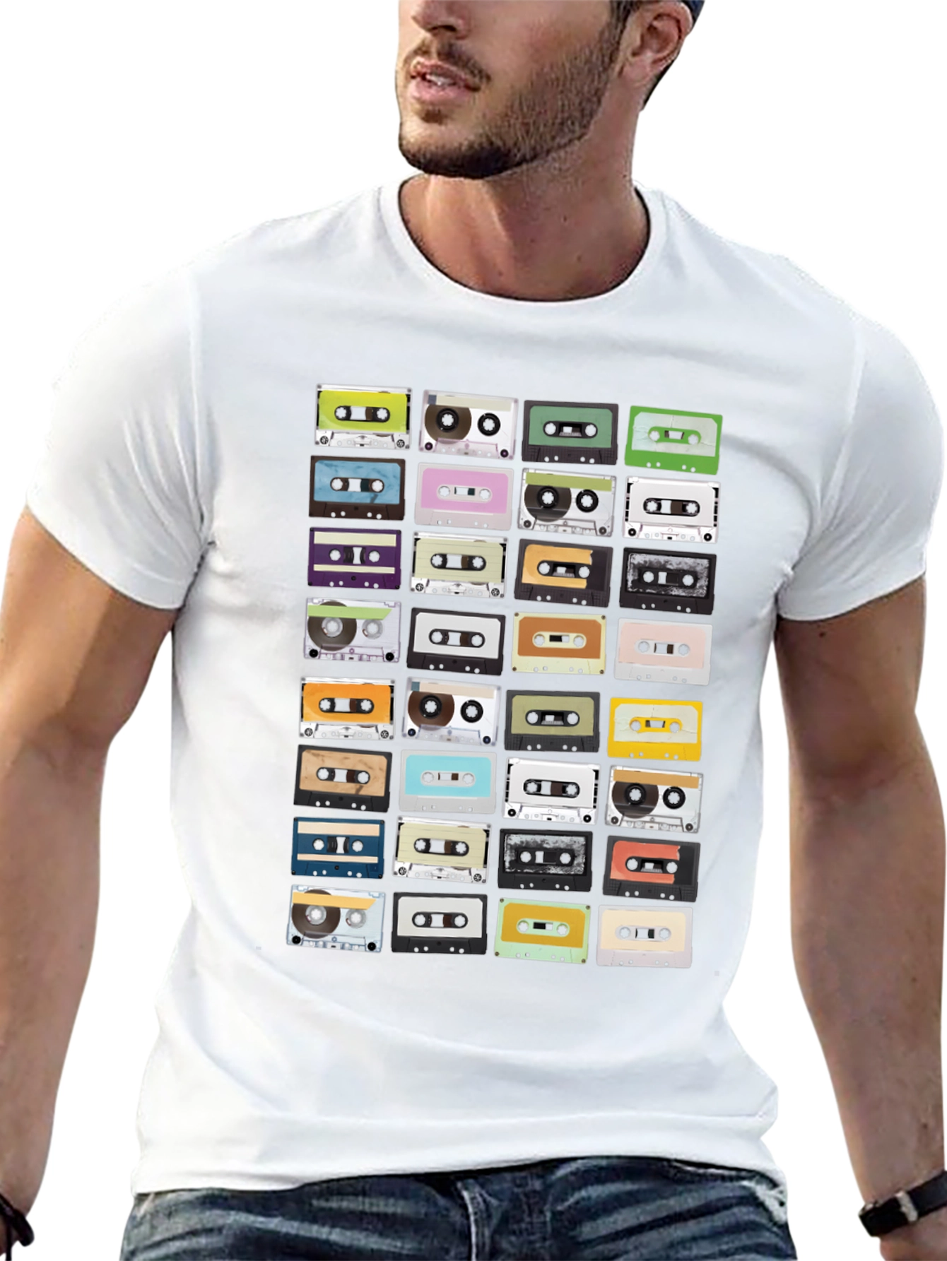Retro Cassette Tape T-Shirt - Music Lover Tee