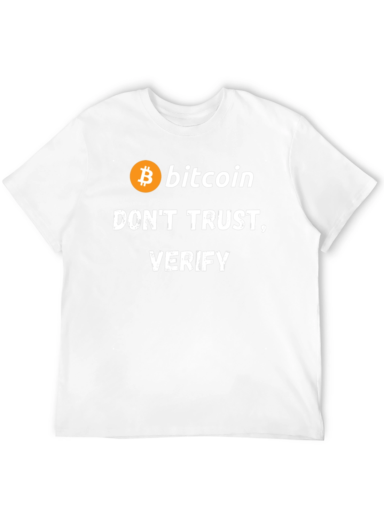 Bitcoin Dont Trust Verify Black T-Shirt