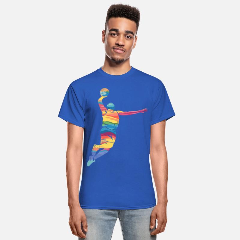 Abstract Basketball Dunk Art in Vibrant Colors