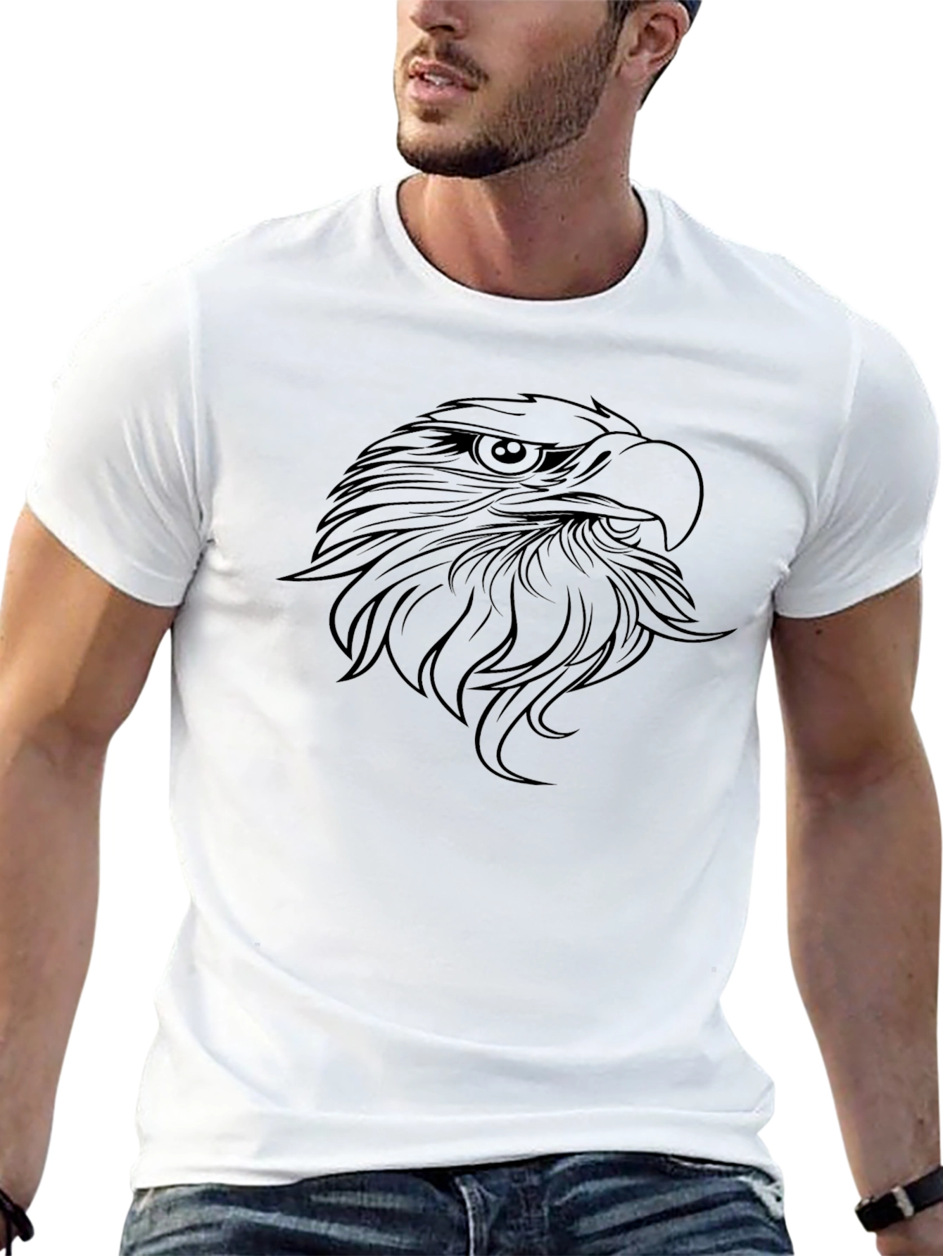 Black Eagle Graphic Tee - Bold & Stylish