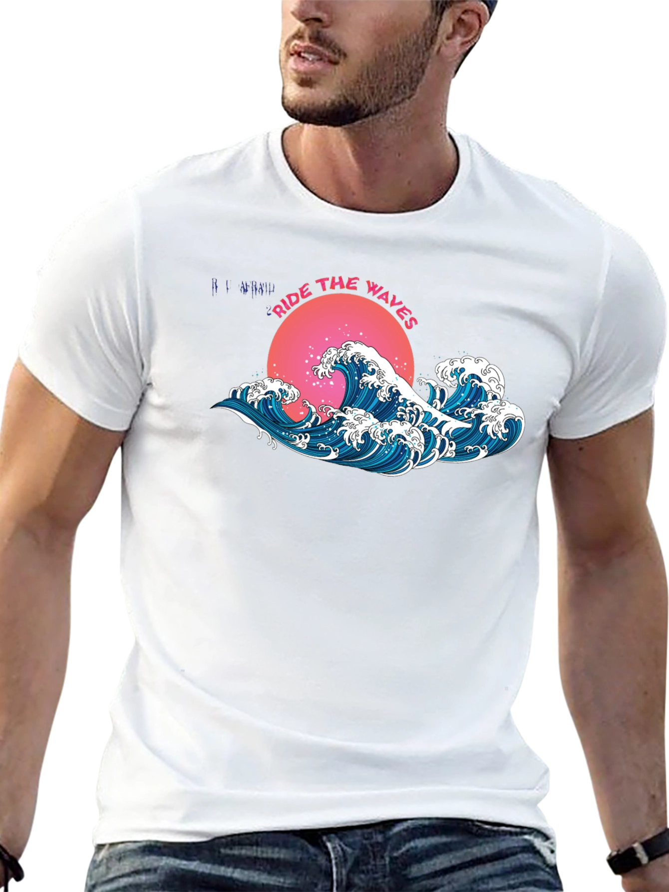 Ride the Waves Graphic Tee - Black T-Shirt