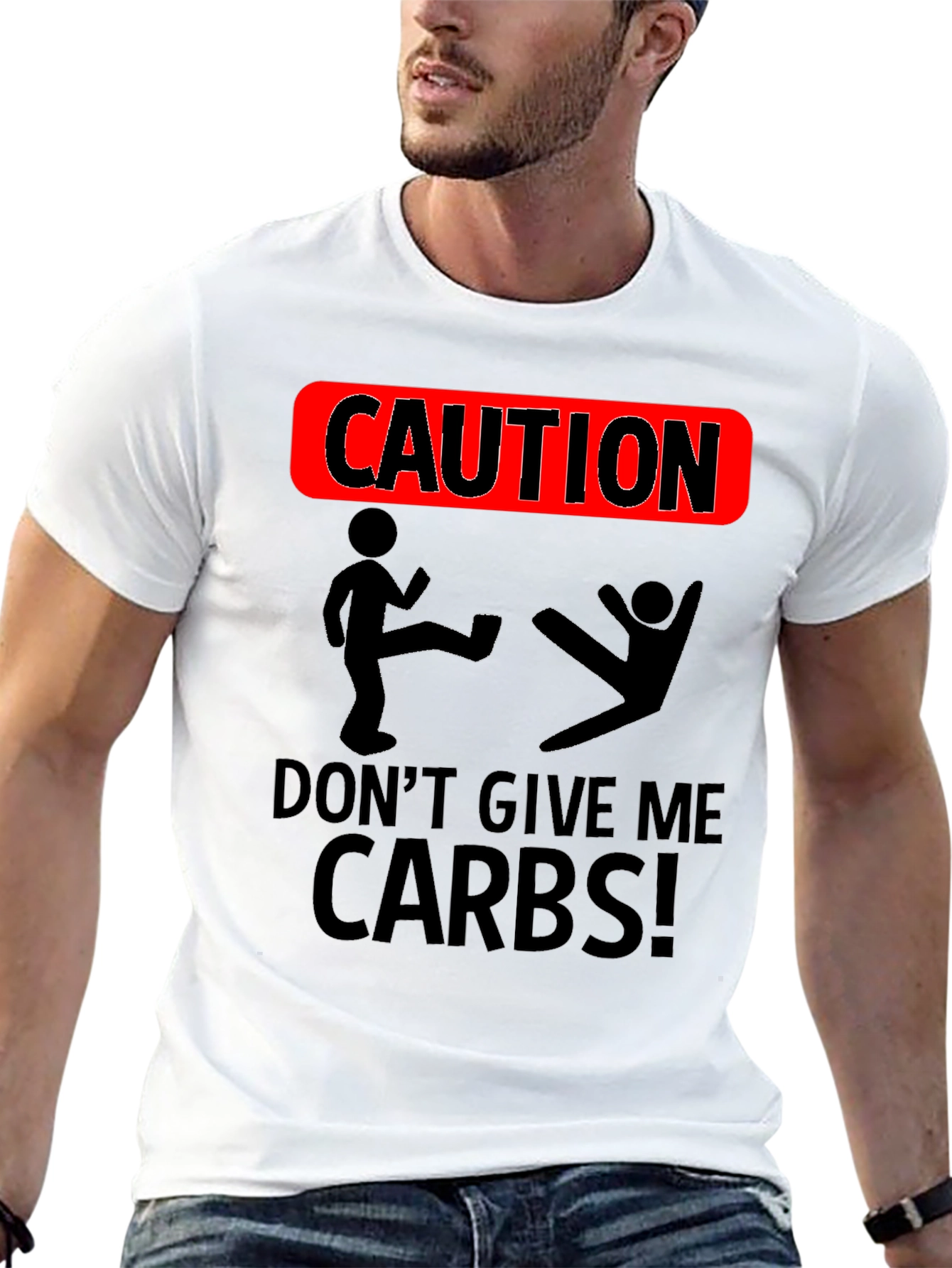 Caution Dont Give Me Carbs T-Shirt