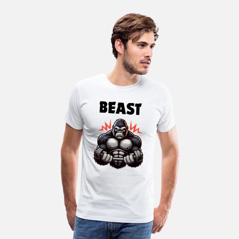 Beast Gym Gorilla – High Contrast Tee"