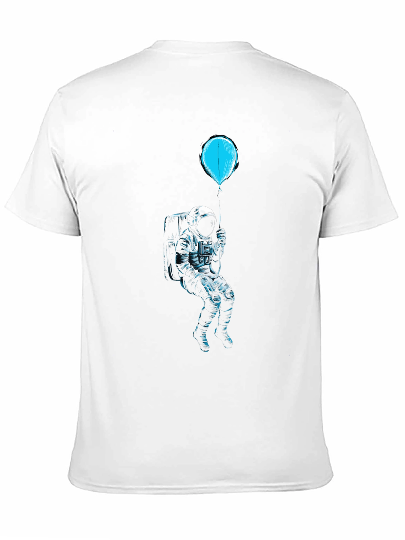 Astronaut Balloon Black Graphic Tee