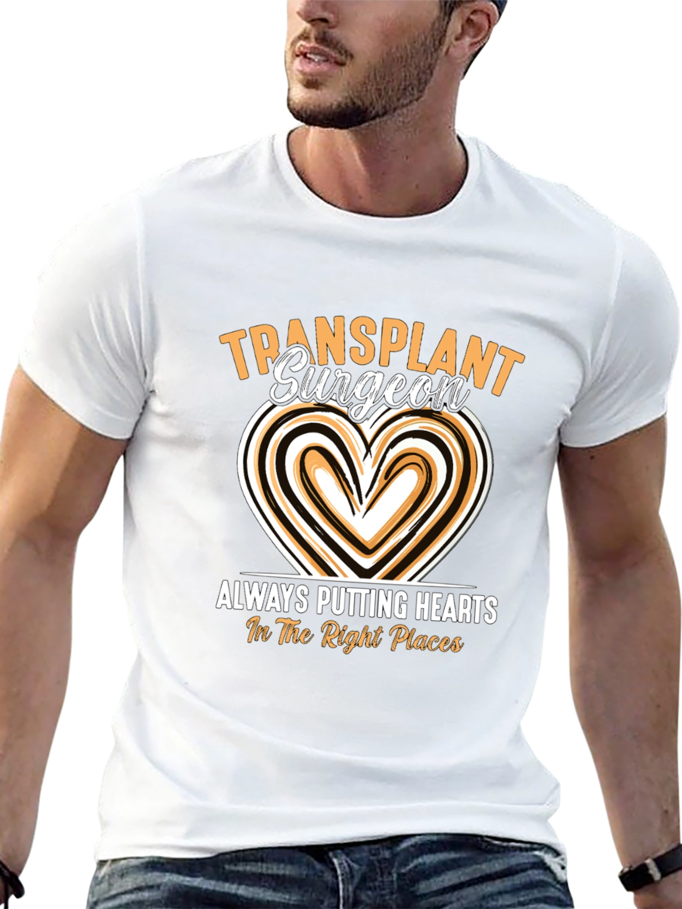 Transplant Surgeon Heart T-Shirt - Medical Professional Tee