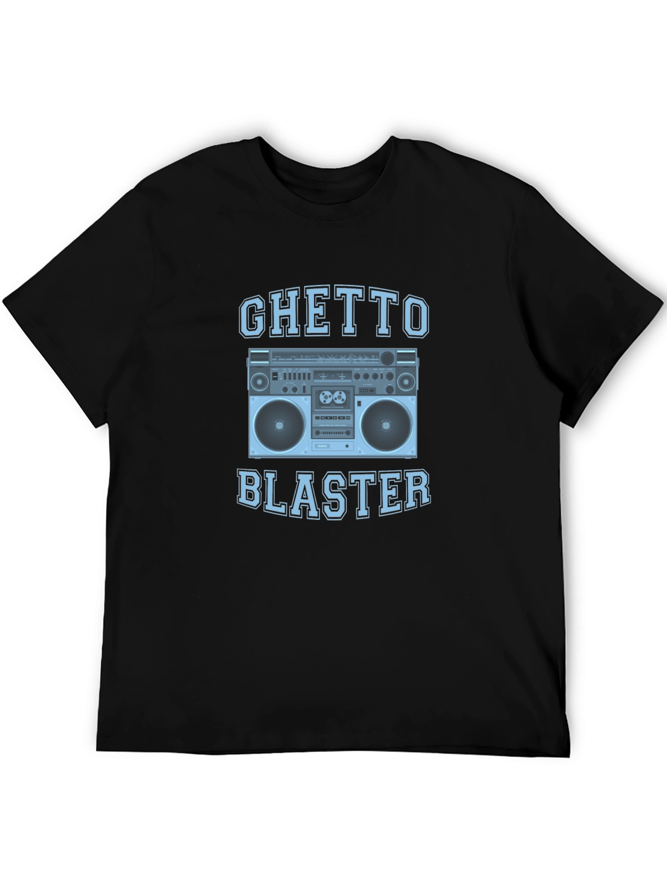 Ghetto Blaster Graphic T-Shirt - Retro Boombox Design