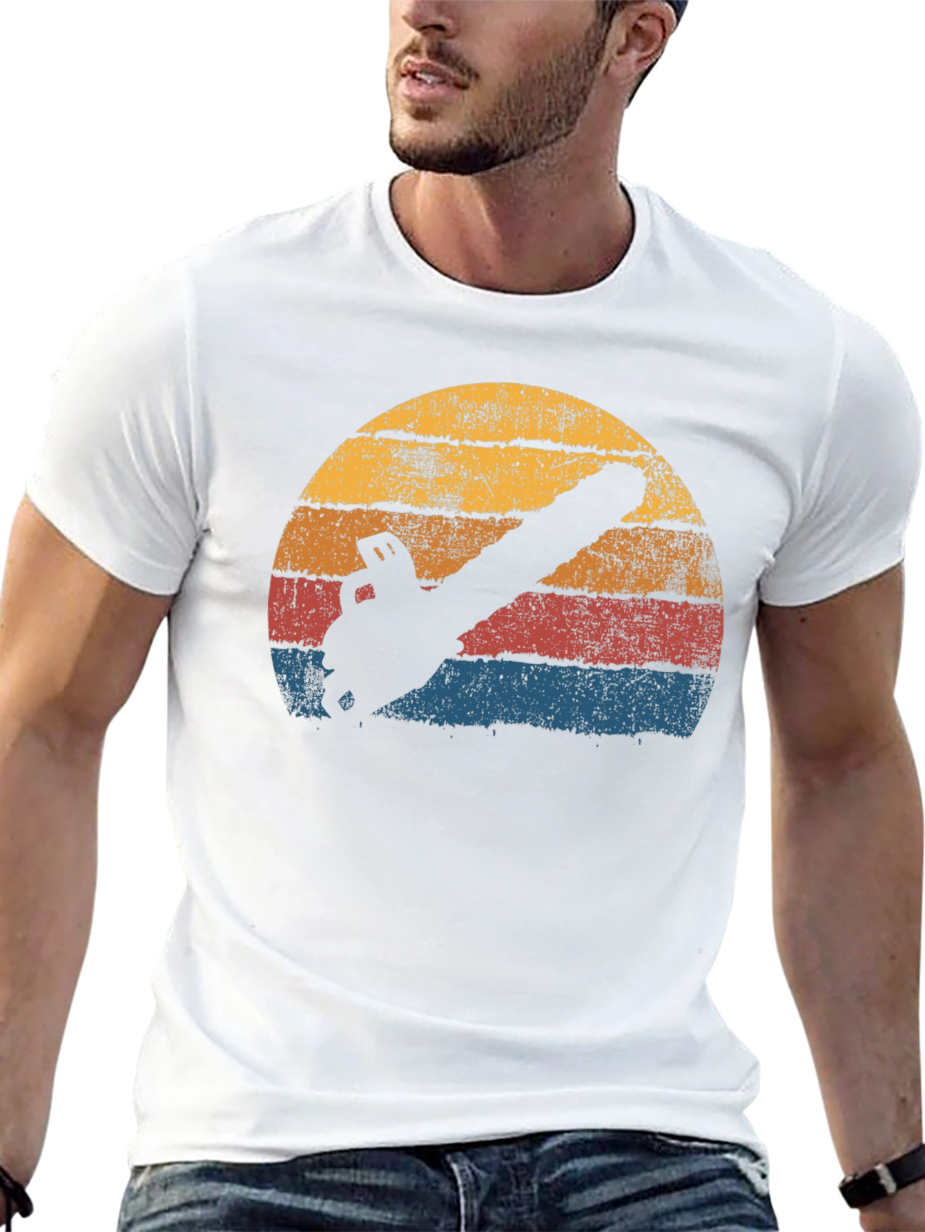 Retro Chainsaw T-Shirt - Black Graphic Tee