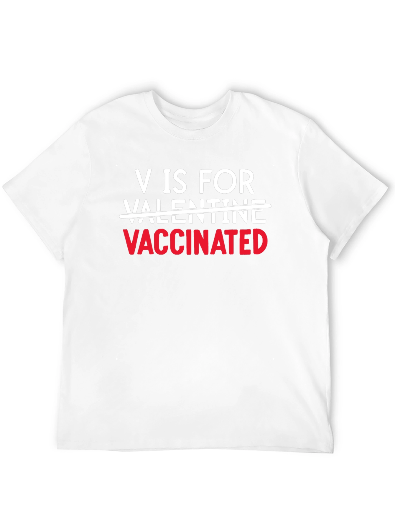 Vaccinated Valentine Black T-Shirt