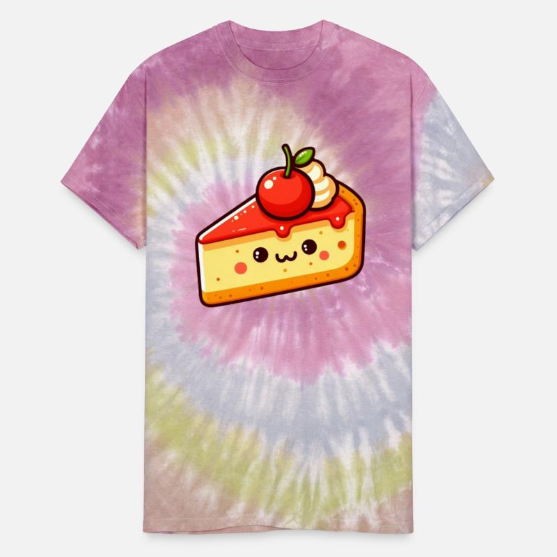 Cartoon Funny Cheesecake Sticker Logo