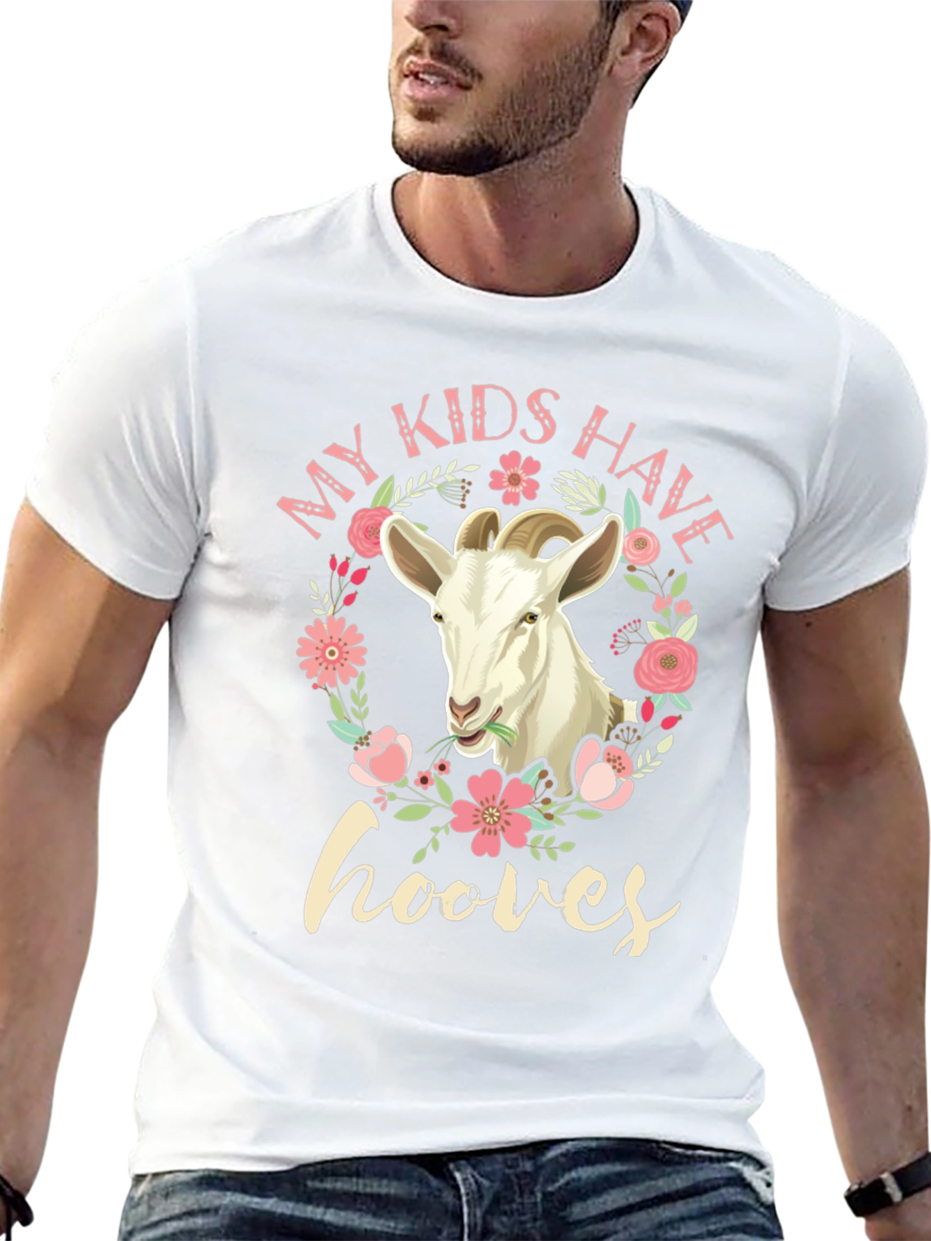 My Kids Have Hooves Goat Graphic T-Shirt