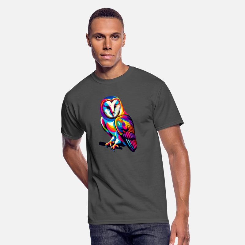 Colorful Pop Art Barn Owl Owls