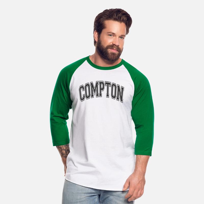 Compton California CA Varsity Style Blah Black Tex