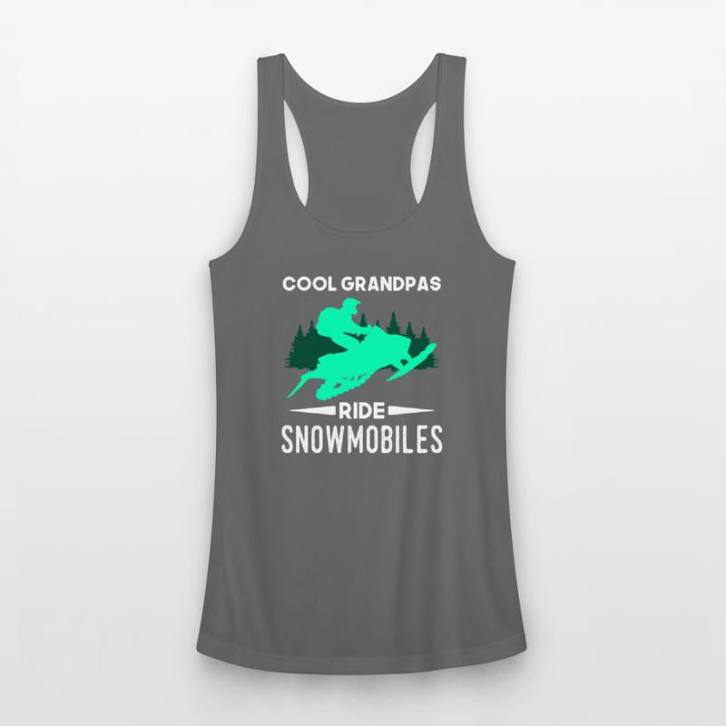 Cool Grandpas Ride Snowmobiles Winter Snowmobiling