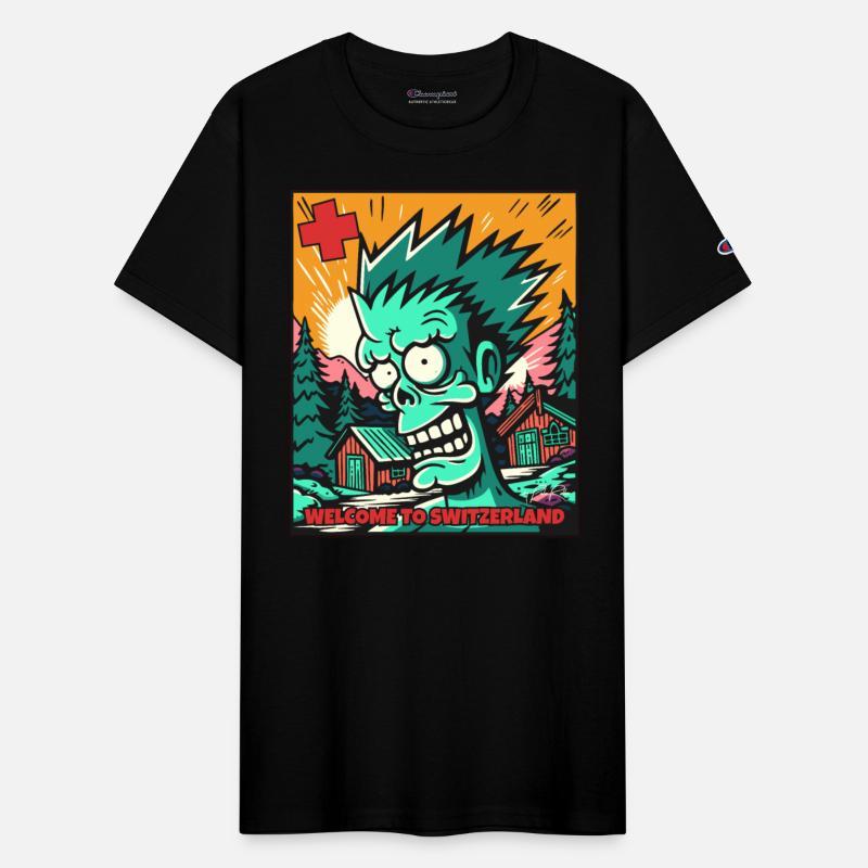 Crazy Cartoon Zombie - Welcome to Switzerland