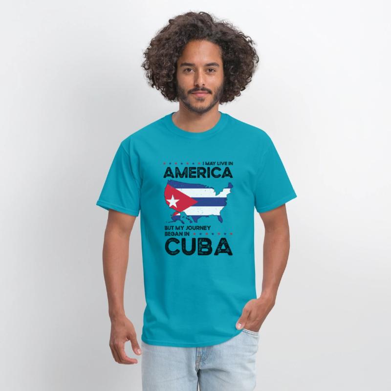Cuban American Patriot USA Grown Cuba US Flag