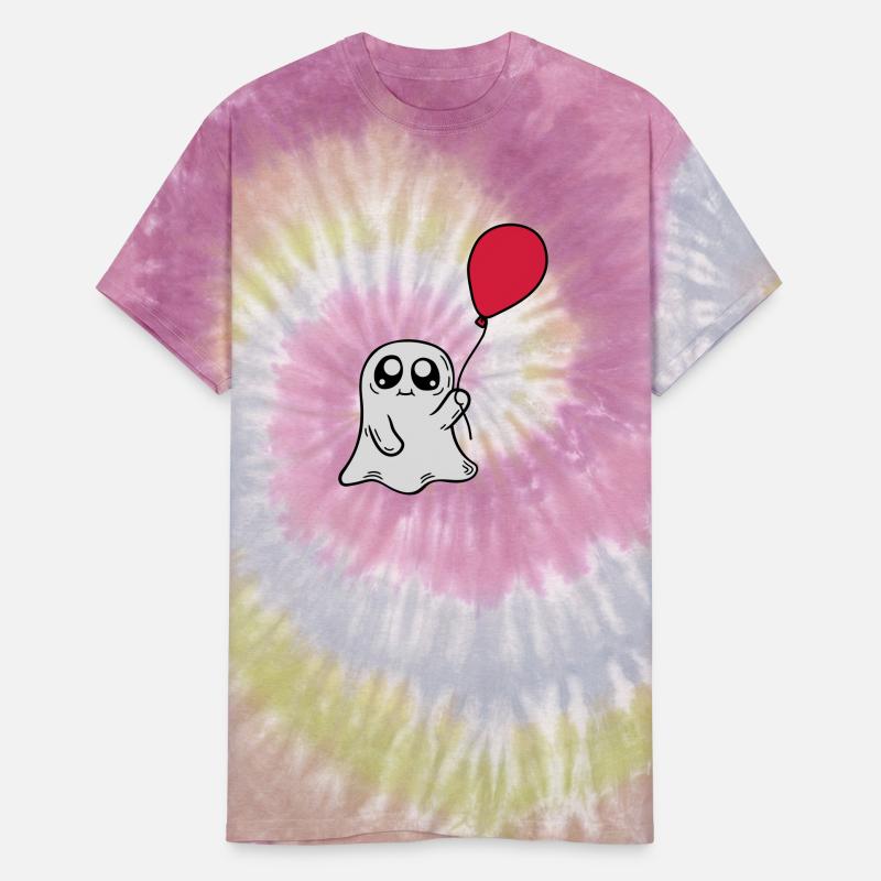 Cute ghost holding balloon