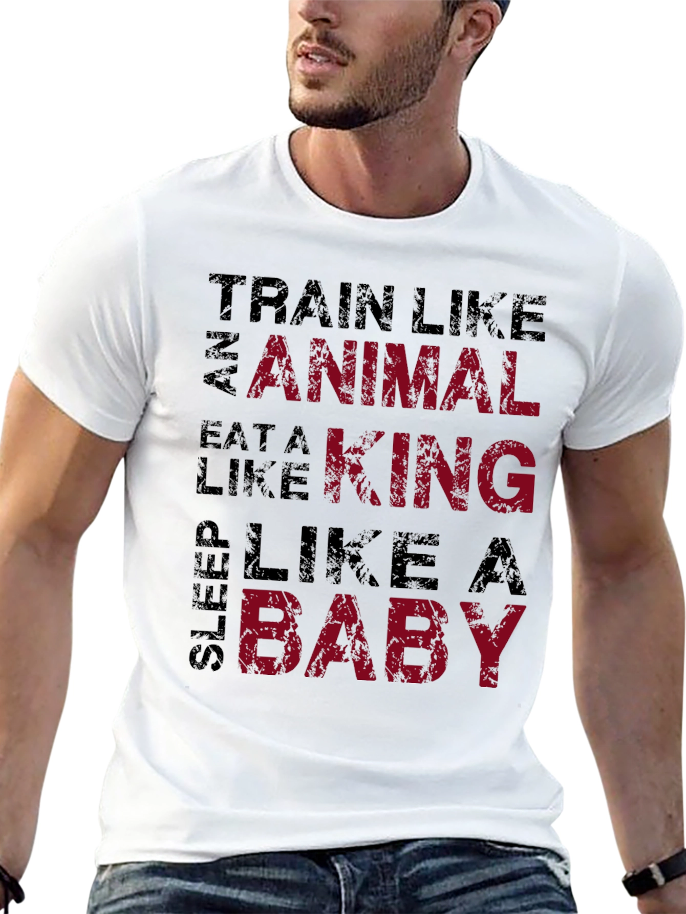 Train Like an Animal Black Graphic Tee