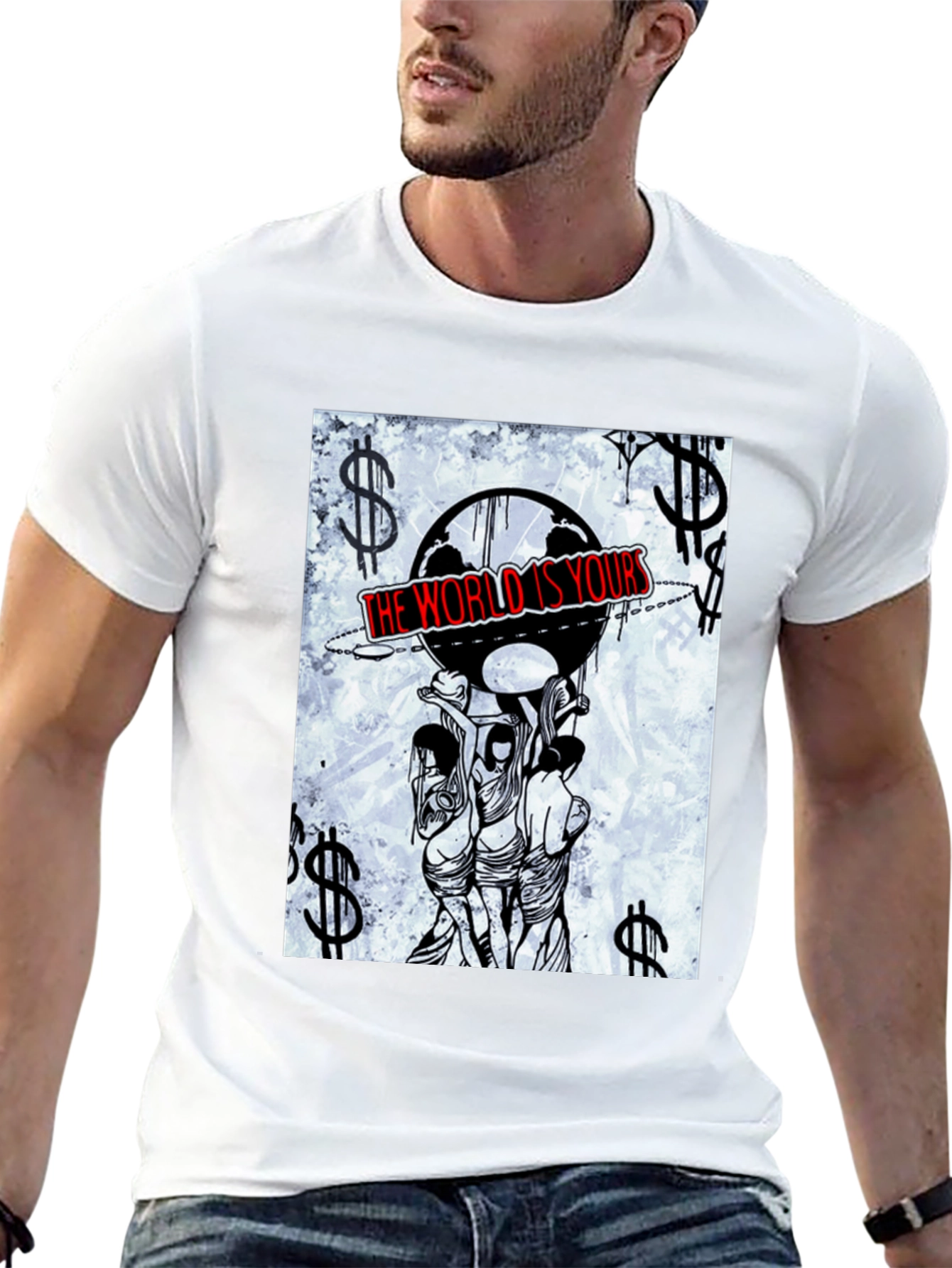 The World Is Yours Graphic Tee - Black