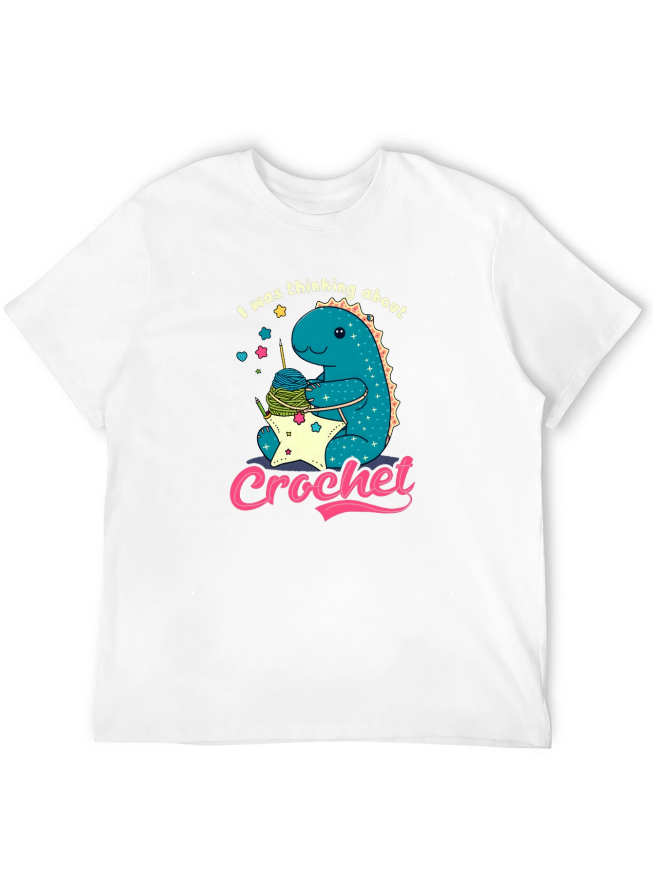 Cute Crochet Dinosaur T-Shirt