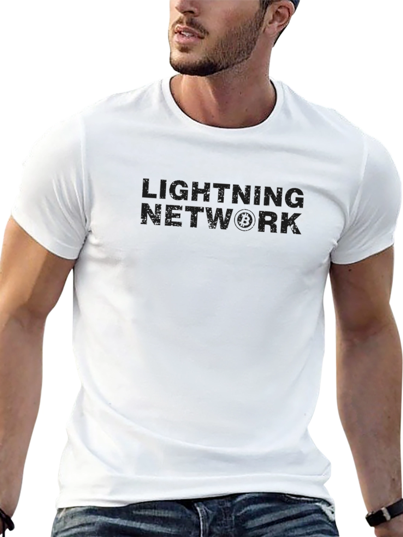 Lightning Network Black T-Shirt - Modern Crypto Fashion