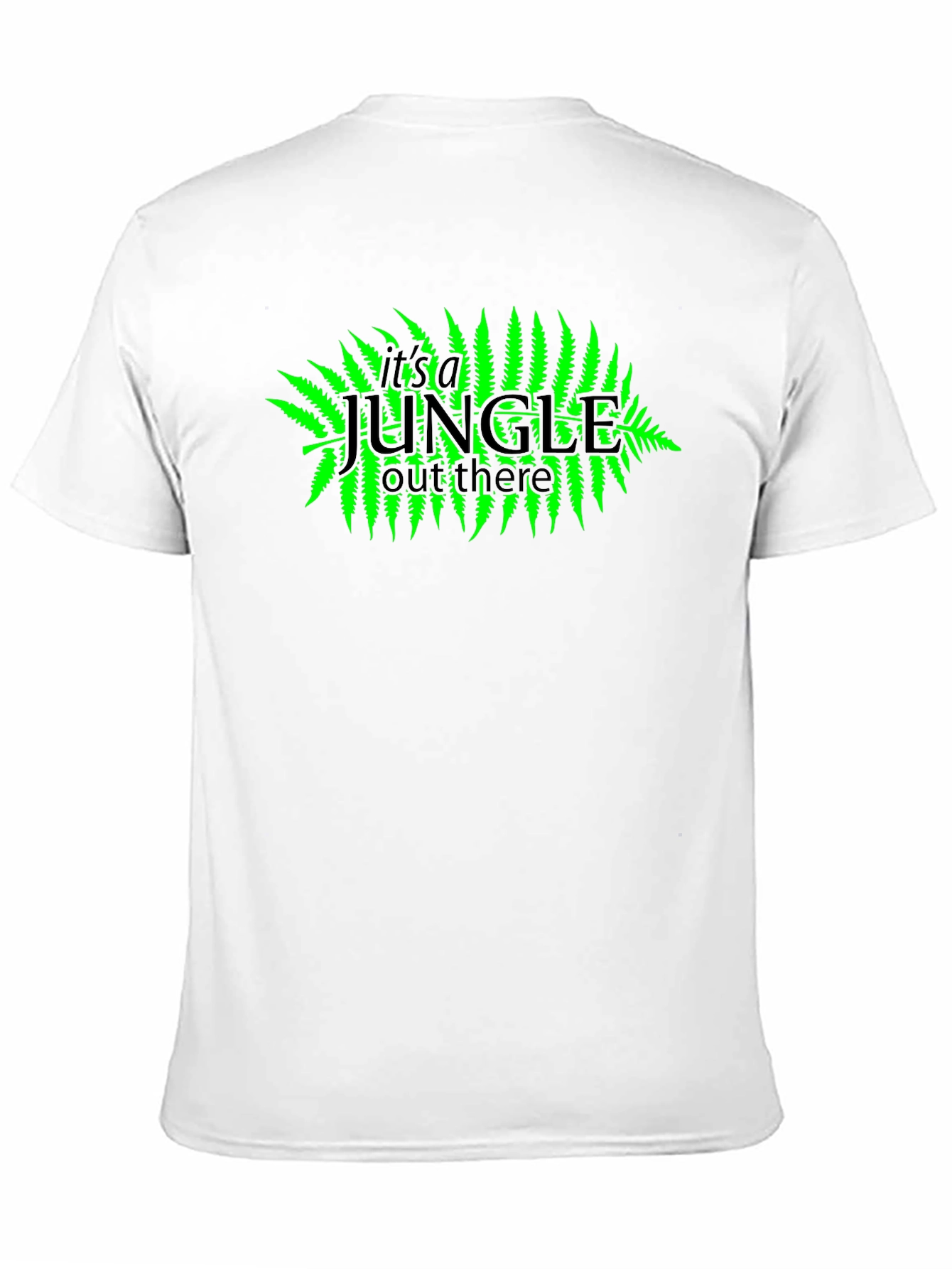 Jungle Graphic Tee - Black Cotton Blend