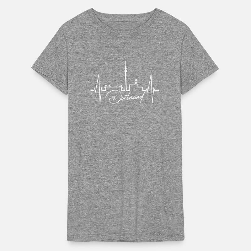 Dortmund Skyline Heartbeat Love Red Heart Ruhrpott