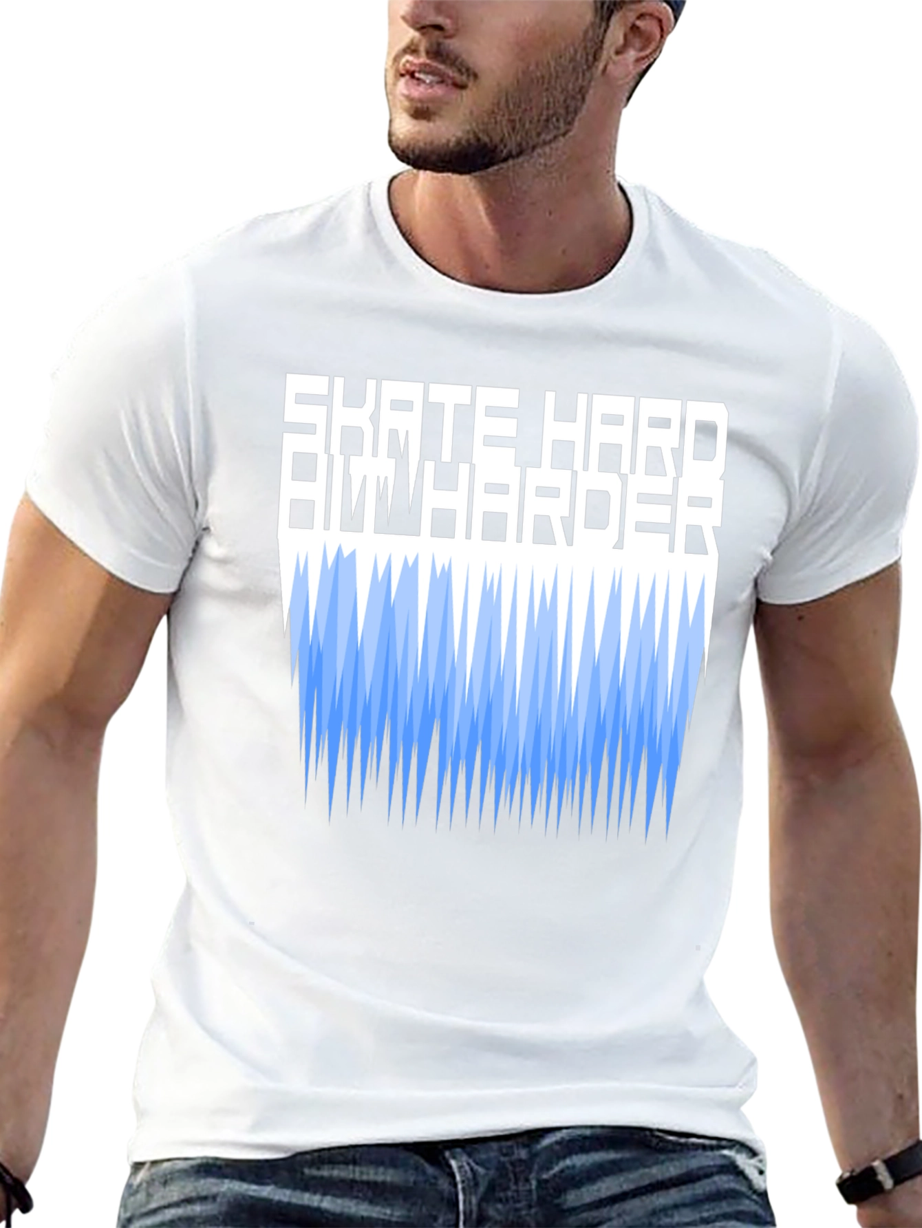 Skate Hard Ride Harder Graphic T-Shirt