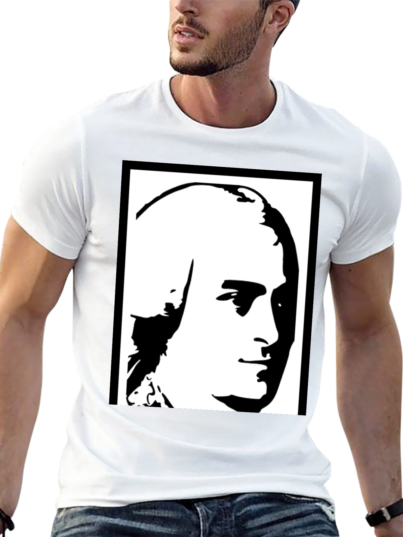 Historical Portrait Graphic Tee