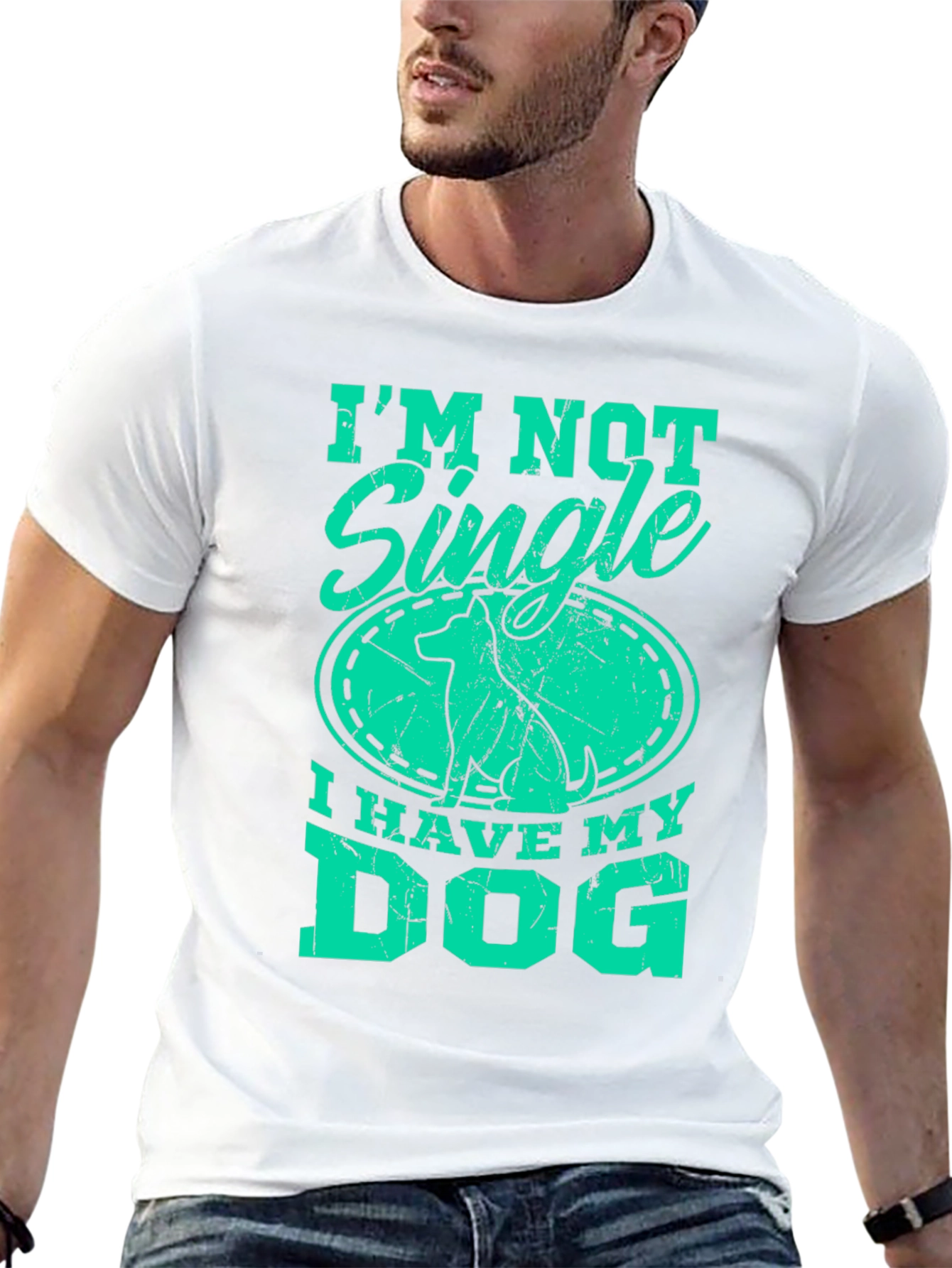 I’m Not Single I Have My Dog T-Shirt – Funny Dog Lover Graphic Tee Gift