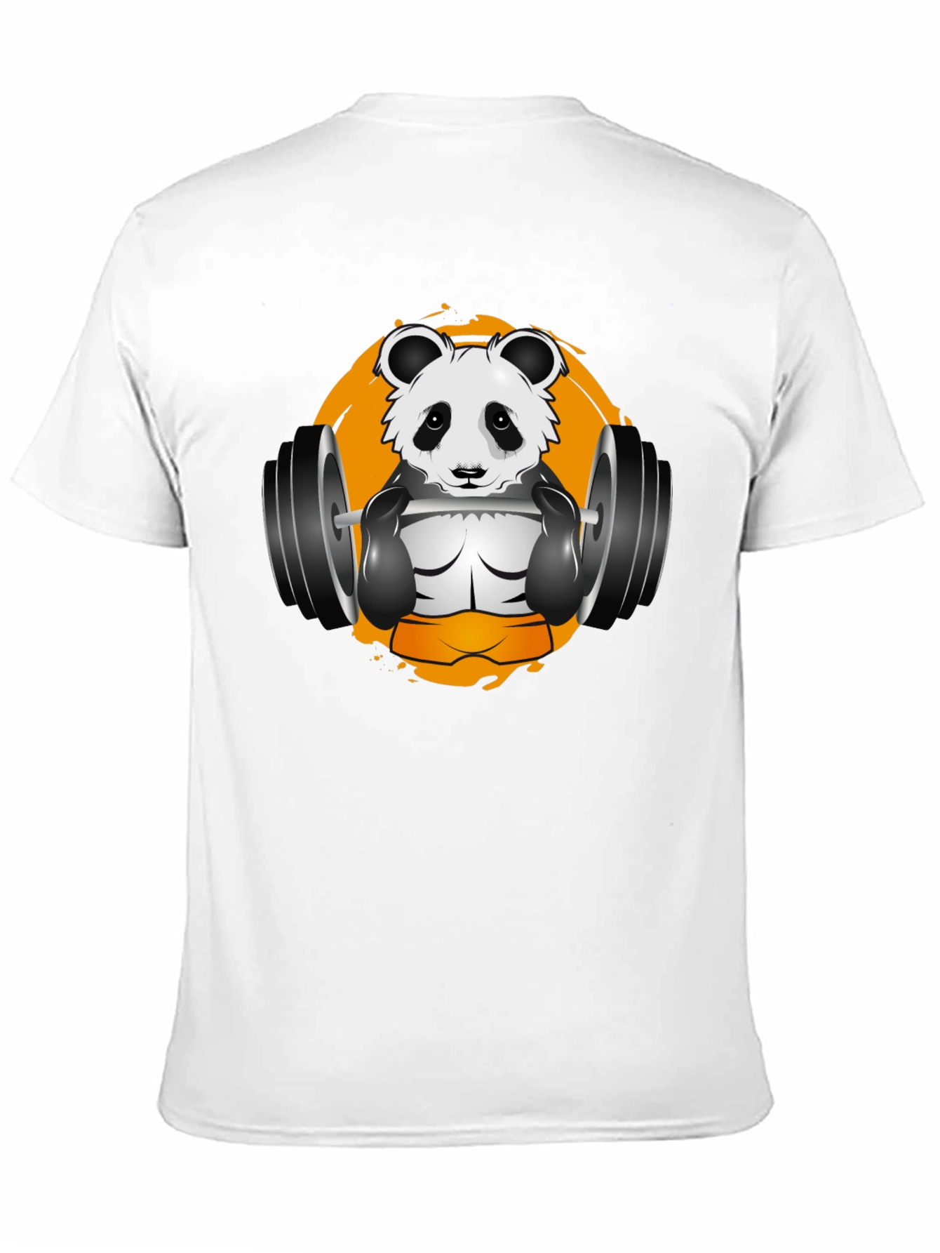Panda Gym T-Shirt - Black Graphic Tee