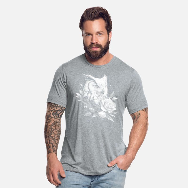 Flowers Rose Owl Aesthetics Night Owl Bird Gift