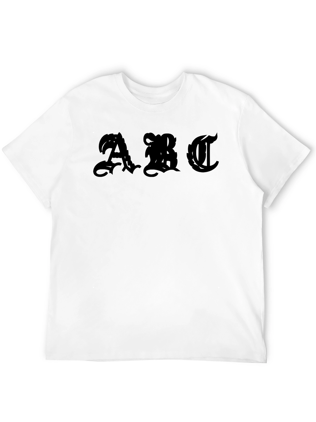Gothic ABC Black T-Shirt