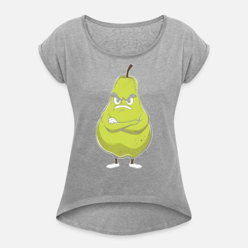 Fruits Looking Angry Pear