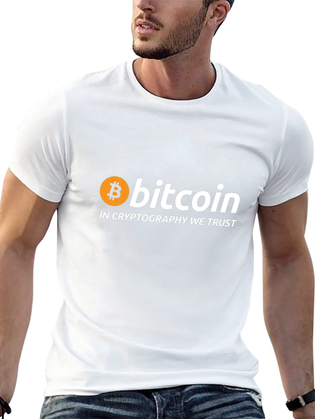 Bitcoin Cryptocurrency Graphic T-Shirt
